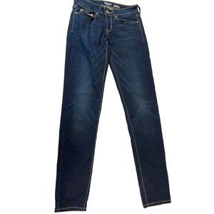 Denizen From Levi's Womens Jegging Jeans Low Rise Embroidered Pockets Blue SZ 1